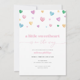Invitación a Baby Shower de Little Squerido Valent