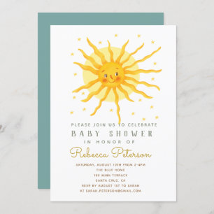 Invitación a Baby Shower de Little Sun
