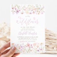 Invitación a Baby Shower de Little Wildflower