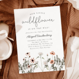 Invitación a Baby Shower de Little Wildflower