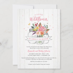 Invitación a Baby Shower de Little Wildflower