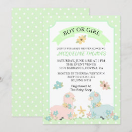 Invitación a Baby Shower de Llama de género revela