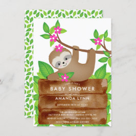 Invitación a Baby Shower de los Chicas de Sweet Sl