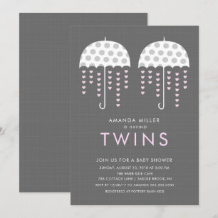 Invitación a Baby Shower de los Chicas de Umbrella