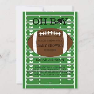Invitación a Baby Shower de los chicos de fútbol