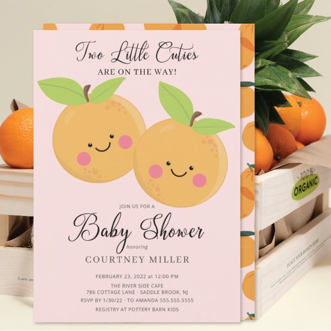 Invitación a Baby Shower de los gemelos de Little  (Subido por el creador)