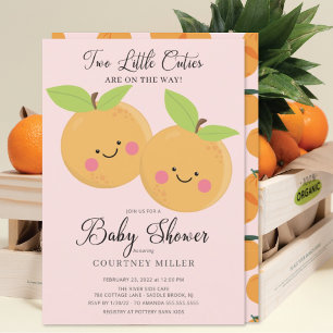 Invitación a Baby Shower de los gemelos de Little 