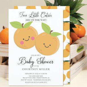 Invitación a Baby Shower de los gemelos de Little 