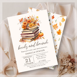 Invitación a Baby Shower de los Libros y Brunch ot