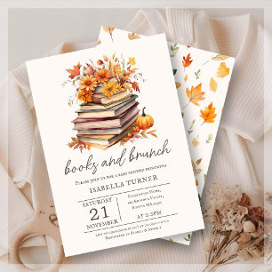 Invitación a Baby Shower de los Libros y Brunch ot