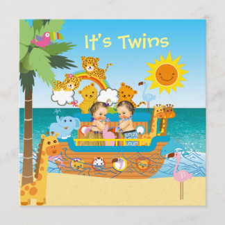 Invitación a Baby Shower de los mellizos árabes