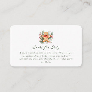 Invitación a Baby Shower de los navidades Gingerbr