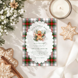 Invitación a Baby Shower de los navidades Gingerbr