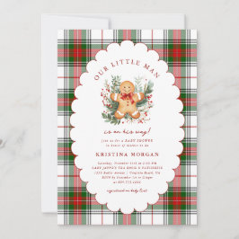 Invitación a Baby Shower de los navidades Gingerbr