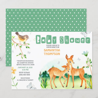 Invitación a Baby Shower de los niños con peluche