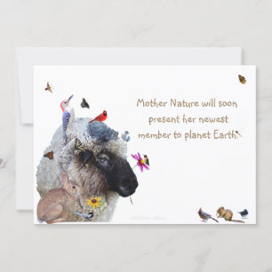 Invitación a Baby Shower de Madre Naturaleza: