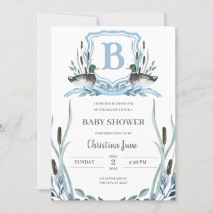 Invitación a Baby Shower de Mallard Duck