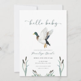 Invitación a Baby Shower de Mallard Duck