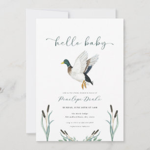 Invitación a Baby Shower de Mallard Duck