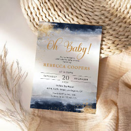 Invitación a Baby Shower de Marina y Oro