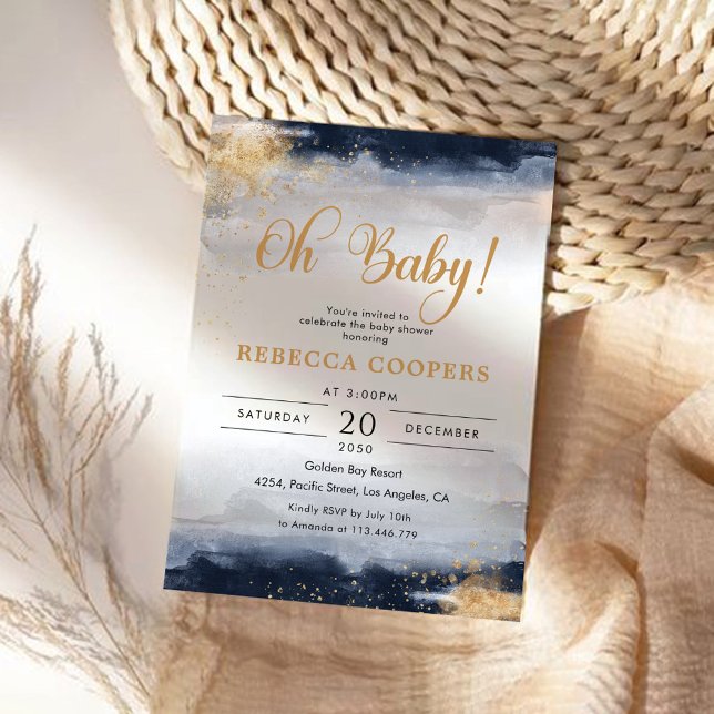 Invitación a Baby Shower de Marina y Oro (Subido por el creador)
