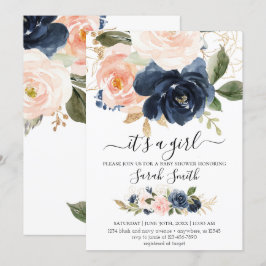 Invitación a Baby Shower de Marina y Rubor