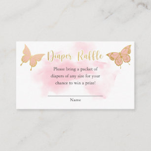 Invitación a Baby Shower de mariposa rosa