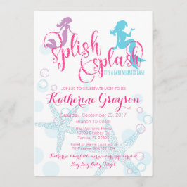 Invitación a Baby Shower de Mermaid Baby Girl