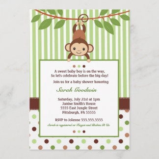 Invitación a Baby Shower de Mod Monkey
