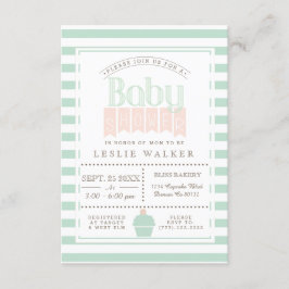 Invitación a Baby Shower de moda Bakery