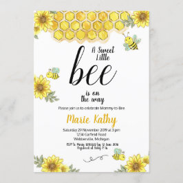 Invitación a Baby Shower de Mommy-to-Bee