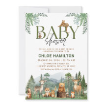 Invitación a Baby Shower de Mountains | Acto de ve