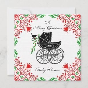 Invitación a Baby Shower de Navidades