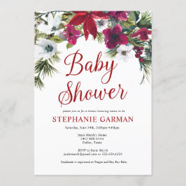 Invitación a Baby Shower de navidades