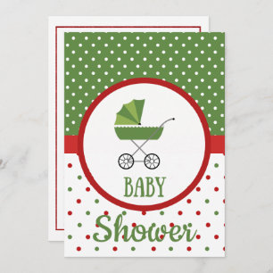 Invitación a Baby Shower de navidades
