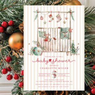 Invitación a Baby Shower de navidades