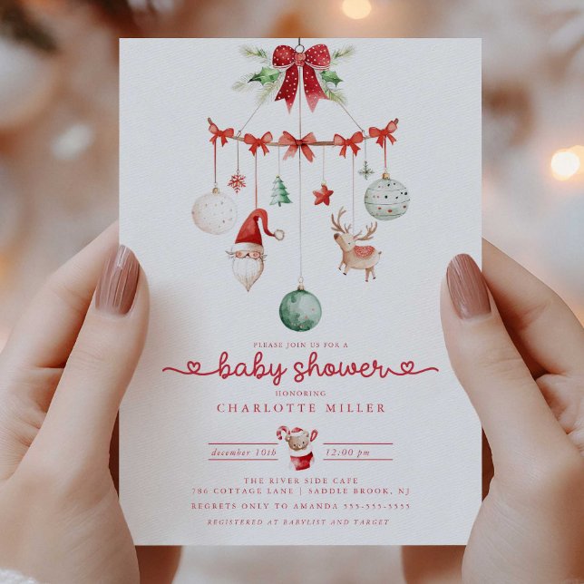 Invitación a Baby Shower de Navidades caprichosos (Subido por el creador)
