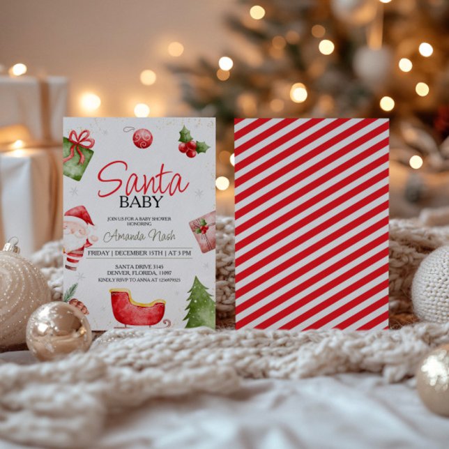 Invitación a Baby Shower de Navidades de bebé de S (Subido por el creador)