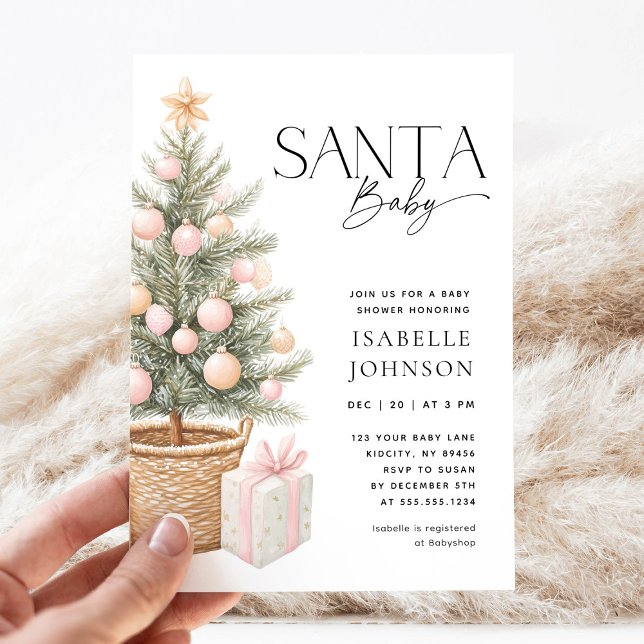 Invitación a Baby Shower de Navidades de bebé de S (Subido por el creador)