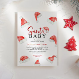 Invitación a Baby Shower de Navidades de bebé de S