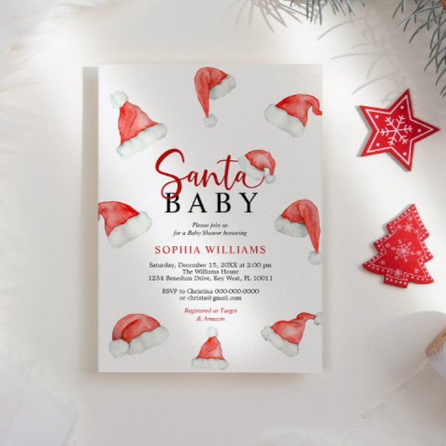 Invitación a Baby Shower de Navidades de bebé de S (Subido por el creador)