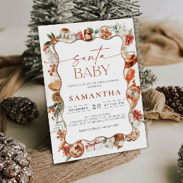 Invitación a Baby Shower de Navidades de invierno