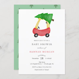 Invitación a Baby Shower de Navidades de invierno
