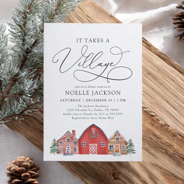 Invitación a Baby Shower de Navidades de Winter Vi (Subido por el creador)