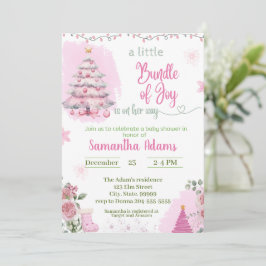 Invitación a Baby Shower de Navidades hábiles