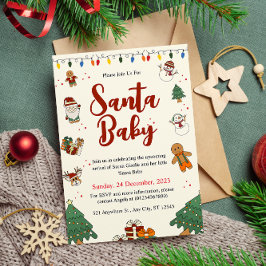 Invitación a Baby Shower de Navidades hábiles