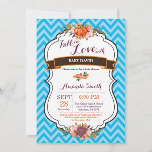 Invitación a Baby Shower de Niño Cae en Amor con C