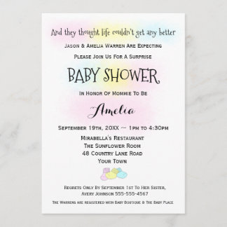 Invitación a Baby Shower de niño o Chica
