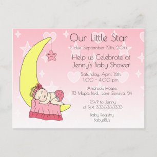 Invitación a Baby Shower de Nuestra Estrella Peque