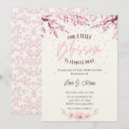 Invitación a Baby Shower de nuestro pequeño Chica 